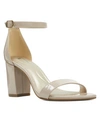 Bandolino Women's Armory Block Heel Dress Sandals In Oat