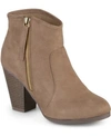 Journee Collection Journee Link Round Toe Bootie In Taupe