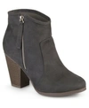 Journee Collection Journee Link Round Toe Bootie In Charcoal