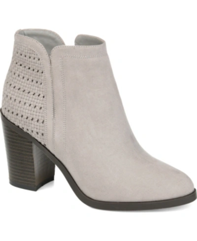 Journee Collection Women's Jessica Booties In Gray