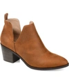 JOURNEE COLLECTION WOMEN'S LOLA CUT OUT STACKED HEEL DRESS BOOTIES