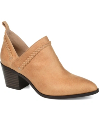 Journee Collection Women's Sophie Bootie Women's Shoes In Tan