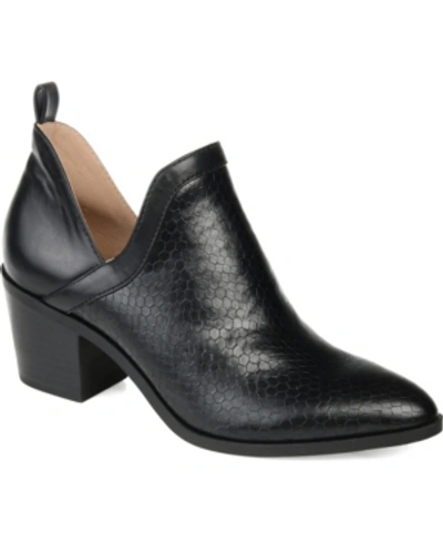 Journee Collection Terri Textured Bootie In Black