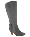 Bella Vita Troy Ii Plus  Womens Zipper Tall Knee-high Boots In Grey Super Suede
