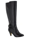 Bella Vita Troy Ii Wide Calf Tall Dress Boots In Black Leather