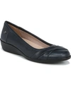 Lifestride Vivienne Pld Womens Slip On Comfort Ballet Flats In Navy