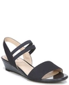 Lifestride Women's Yolo Ankle Strap Wedge Sandals In Navy