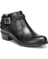 Lifestride Adriana Womens Slip On Memory Foam Booties In Black Smooth