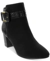 Karen Scott Ivyy Mixed-media Booties, Created For Macy's In Black Micro