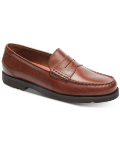 Rockport Men's Modern Prep Penny Shoes In Burgundy