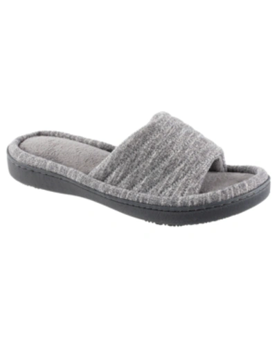 Isotoner Signature Isotoner Women's Space Knit Andrea Slide Slipper, Online Only In Ash