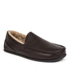 Deer Stags Slipperooz Men's Spun Indoor Outdoor S.u.p.r.o. Sock Cozy Moccasin Slipper In Dark Brown