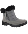 Easy Street Frosty Faux Fur Boot In Grey