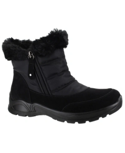 Easy Street Frosty Faux Fur Boot In Black