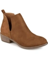 Journee Collection Journee Womens Rimi Pull On Stacked Heel Booties In Camel