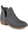 Journee Collection Journee Womens Rimi Pull On Stacked Heel Booties In Grey