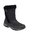 Easy Spirit Womens Exposure Water Resistant Flat Heel Winter Boots In Black