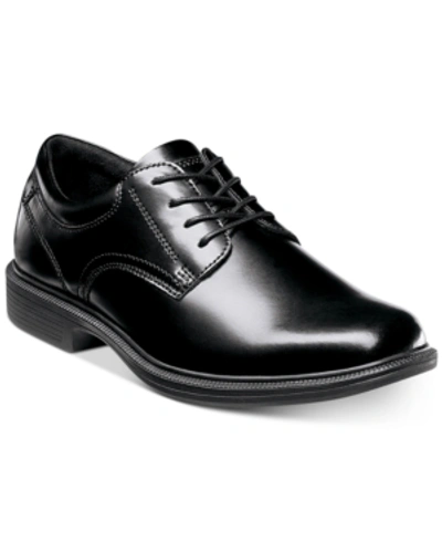 Nunn Bush Kore Pro Plain Mens Round Closed Toe Oxford Shoes In Black