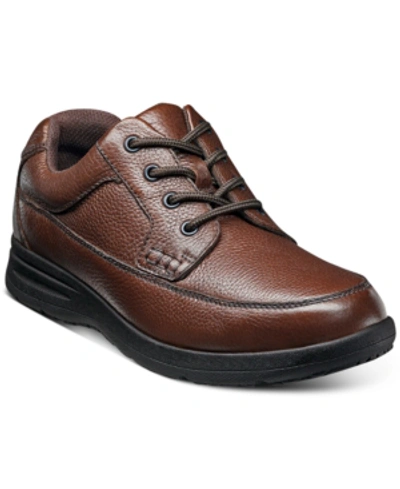 Nunn Bush Men's Cam Lightweight Oxfords Men's Shoes In Cognac Tumble