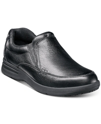 Nunn Bush Men's Cam Lightweight Loafers Men's Shoes In Black Tumble