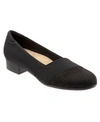 Trotters Melinda Womens Leather Slip On Loafers In Black