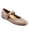 Trotters Sugar Mary Jane Flat Women's Shoes In Dark Taupe