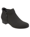 Trotters Major Bootie Women's Shoes In Black Micro