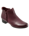 Trotters Major Bootie Women's Shoes In Dark Red