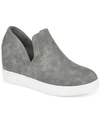 JOURNEE COLLECTION WOMEN'S CARDI CUT-OUT PLATFORM WEDGE SNEAKERS