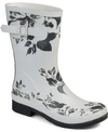 Journee Collection Seattle Womens Waterproof Mid Calf Rain Boots In Gray