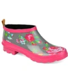 Journee Collection Rainer Ankle Rain Bootie In Gray Flora