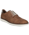 Dr. Scholl's Sync Mens Faux Leather Lace-up Oxfords In Dark Tan
