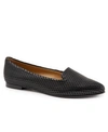 Trotters Harlowe Pointed Toe Loafer In Black