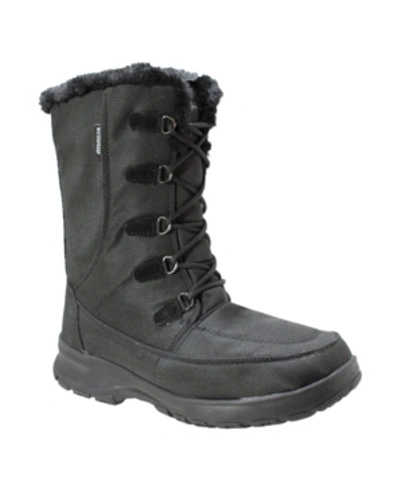 Adtec Womens Water-resistant Upper Winter Boot Women's Shoes In Black