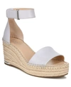 Franco Sarto Clemens Espadrille Wedge Sandal In Lilac Leather