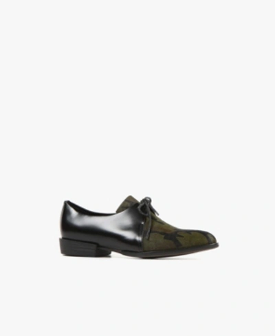 All Black Sir Furman Oxford Women's Shoes In Green Camo