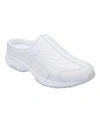 Easy Spirit Women's Tourguide Casual Flat Slip-on Mules In White
