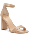 Inc International Concepts Women's Lexini Two-piece Sandals, Created For Macy's Women's Shoes In Dark Almond