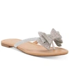 INC INTERNATIONAL CONCEPTS WOMEN'S MABAE BOW FLAT SANDALS, CREATED FOR MACY'S