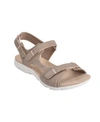 Easy Spirit Lake3 Sporty Sandals Women's Shoes In Taupe