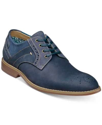 Stacy Adams Men's Westby Medallion Oxfords Men's Shoes In Navy