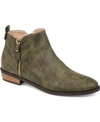 Journee Collection Journee Ellis Round Toe Bootie In Olive