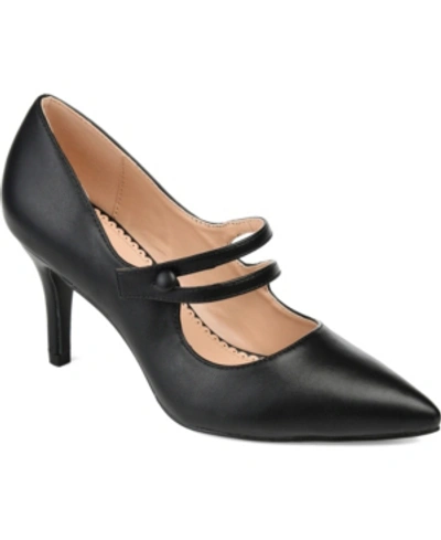 Journee Collection Journee Sidney Pointed Mary Jane Pump In Black