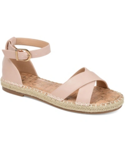 JOURNEE COLLECTION WOMEN'S LYDDIA ESPADRILLE FLAT SANDALS