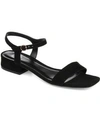 Journee Collection Women's Beyla Block Heel Flat Sandals In Black