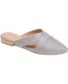 Journee Collection Women's Giada Pointed Toe Slip On Mules In Gray
