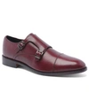 Anthony Veer Men's Roosevelt Ii Double Monk Strap Goodyear Welt Dress Shoe In Oxblood