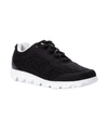 Propét Travelactiv Knit Lace-up Sneaker In Black