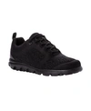 Propét Travelactiv Knit Lace-up Sneaker In Charcoal