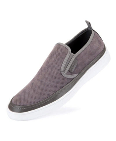 Mio Marino Men's Urbane Suede Slip-ons Loafers Men's Shoes In Gray